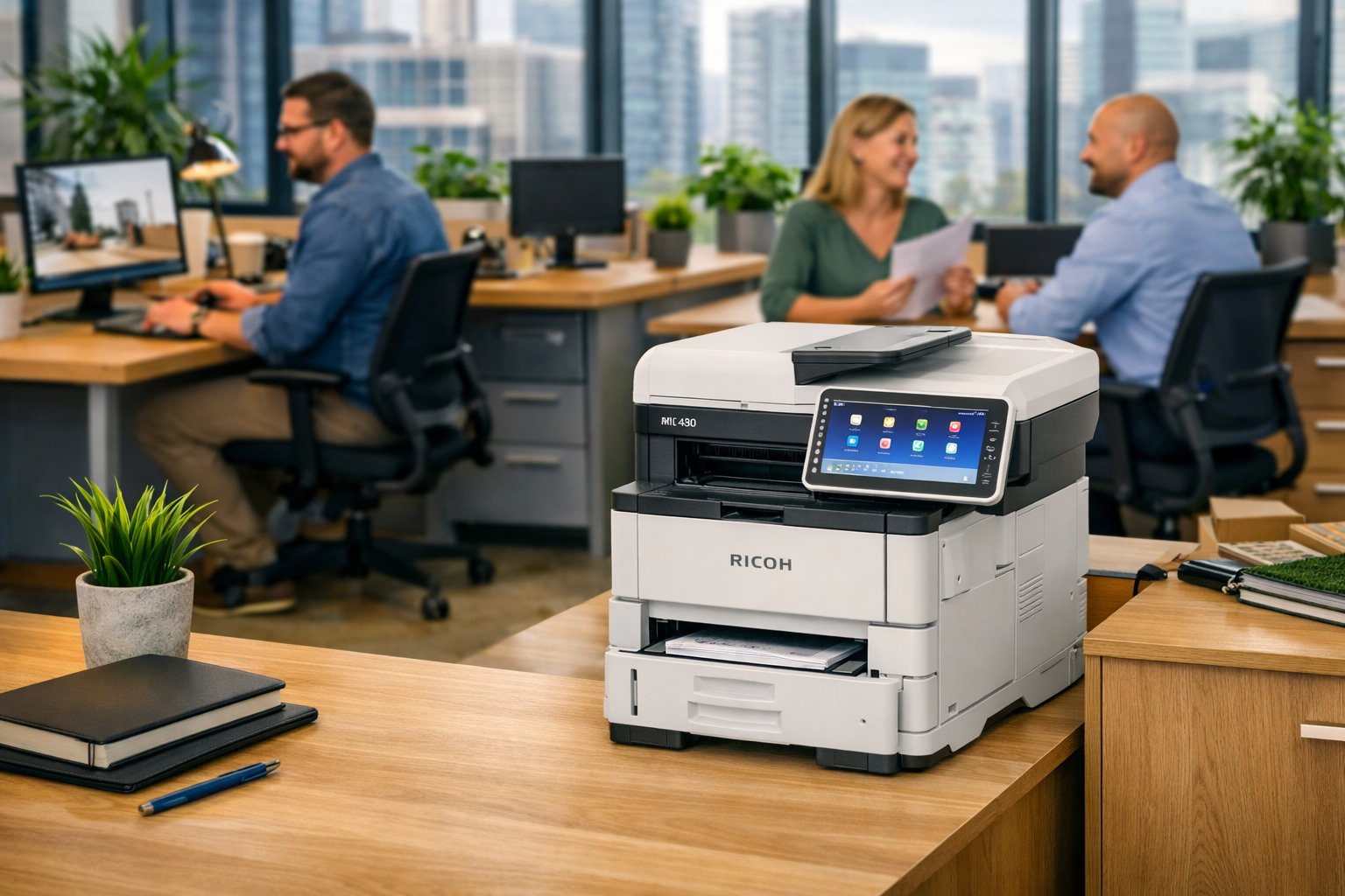 Multifuncional Ricoh con pantalla táctil